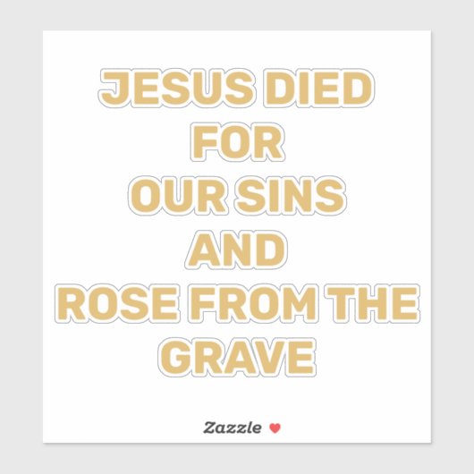 イエス(Jesus) _The Gospelメッセージカー シール (シート)