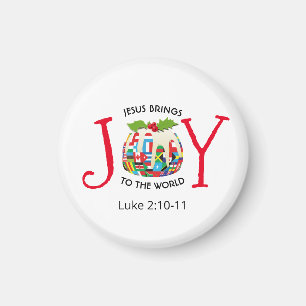 イエス JOY TO the WORLD クリスチャン クリスマス マグネット
