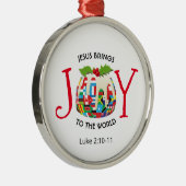 イエス | JOY TO the WORLD |クリスチャン |クリスマス メタルオーナメント (右)