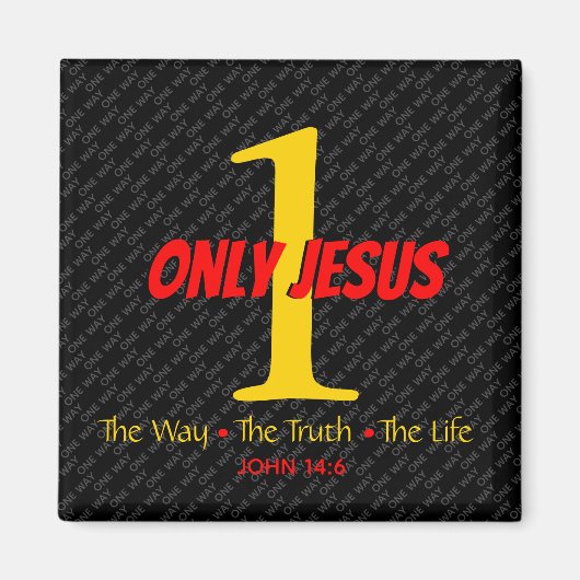 イエス | One Way Truth Life | EASTER Christian マグネット (正面)