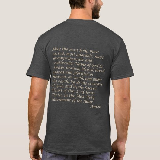 イエスTシャツの聖なる顔 Tシャツ (裏面)