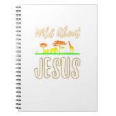 イエスVbsメンズウィメンズキッズワイルドイエスキリスト ノートブック (正面)