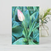 イエズスがハッピーイースターカスタムチューリップ写真 シーズンカード (スタンド正面)