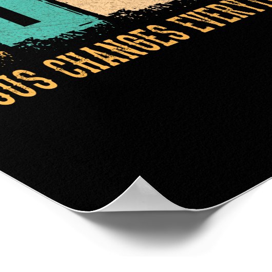 イエズスが全てを変えるヴィンテージ ポスター (角)