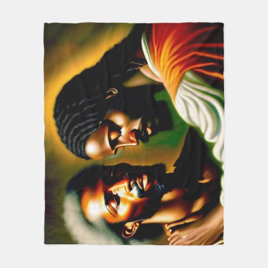 イエズスが盲人IIフリースブランケットを癒す フリースブランケット (正面)