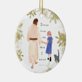 イエズスが私を愛するクリスマスセラミックオーナメント セラミックオーナメント (右)