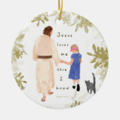 イエズスが私を愛するクリスマスセラミックオーナメント セラミックオーナメント (正面)