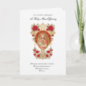 イエズスのためのカトリック追悼ミサ カード (正面)