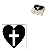 イエズスのアートスタンプハート ラバースタンプ (押印)