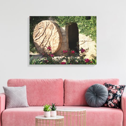 イエズスのイースターの墓の復活サヴィアキャンバスプリント キャンバスプリント (インサイチュ (リビング))