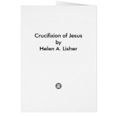 イエズスのカードの十字架刑 (裏面)