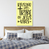 イエズスのキャンバス印刷で私の部族を育てる キャンバスプリント (インサイチュ (寝室))