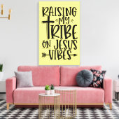 イエズスのキャンバス印刷で私の部族を育てる キャンバスプリント (インサイチュ (リビング))