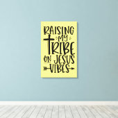 イエズスのキャンバス印刷で私の部族を育てる キャンバスプリント (インサイチュ (ウッドフロア))