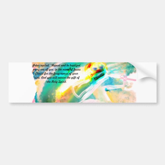 イエズスのギフトコーヒーマグ木箱の看板はがき等 バンパーステッカー (正面)