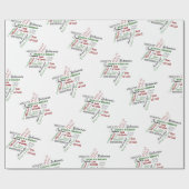 イエズスのクリスマスのラッピング紙GRGB ラッピングペーパー (フラット)