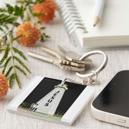 イエズスの名前を持つ灯台ファインアート写真 キーホルダー (正面右)