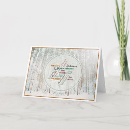 イエズスの名前クリスマスフォト折り畳みホリデーカード シーズンカード