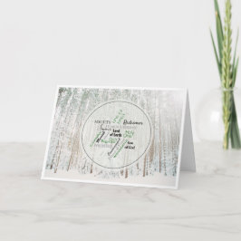 イエズスの名前クリスマスフォト折り畳みホリデーカード シーズンカード