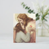 イエズスの子どもの聖なるハート宗教的はがき ポストカード (スタンド正面)