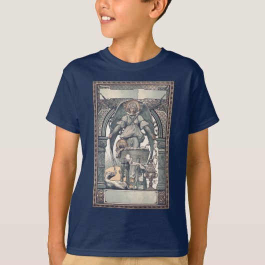 イエズスの子供との守護天使 Tシャツ (正面)
