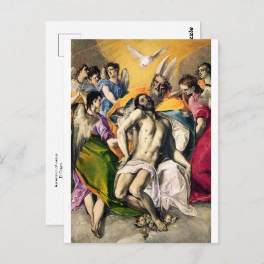 イエズスの昇天（エル・グレコ・ポストカード） ポストカード (正面/裏面)