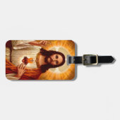 イエズスの美しい宗教的な神聖なハート ラゲッジタグ (正面横)