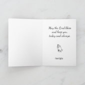 イエズスの聖心 伝統的なカトリックのポーズ カード (内部)