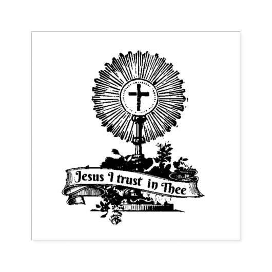 イエズスの聖餐式の宗教上の慈悲 ラバースタンプ (インプリント)