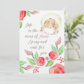 イエズスの腕の中の安全乳児損失プリント 招待状 (スタンド正面)