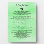 イエズスの詩の悔やみや弔慰 フォトプラーク (正面)