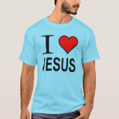 イエズスの贈り物が大好きイエズスのロゴが燃え尽きる Tシャツ (正面)