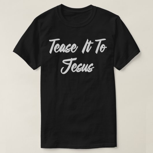 イエズスの髪結い可愛いおもしろいTシャツに縫い付ける Tシャツ (デザイン正面)