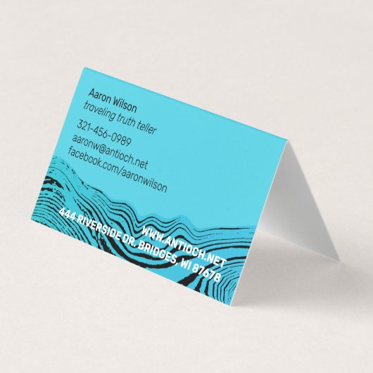 イエズスの魚の波 名刺 (裏面)