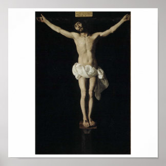 イエズスのcrucificado expirante circa 1630-1640 ポスター