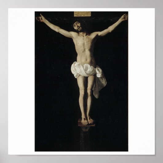 イエズスのcrucificado expirante circa 1630-1640 ポスター (正面)