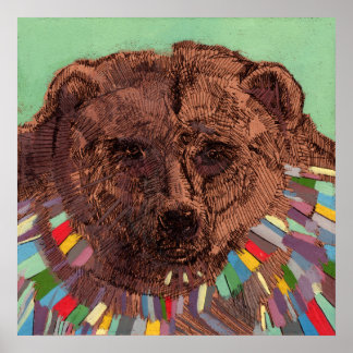 イエズスはクマのプリント ポスター