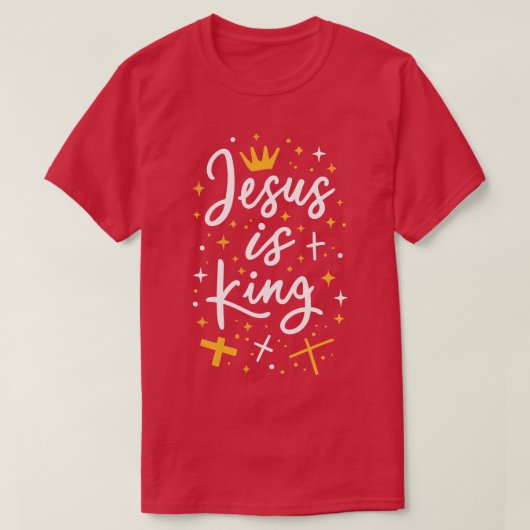 イエズスはクリスチャン引用文 Tシャツ (デザイン正面)