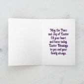 イエズスイースターバナーホリデーカード シーズンカード (内部)