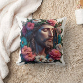 イエズスウィズフラワーズ装飾用クッション クッション (ブランケット)