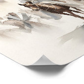 イエズスエルサレムに乗馬ウォーターカラーアートプリント ポスター (角)