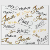 イエズスクリスマスラッピング紙 ラッピングペーパー (フラット)