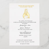 イエズスサンクトハートカトリック箔招待状 箔招待状 (正面)