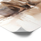 イエズスザウェルウォーターカラーアートプリント ポスター (角)