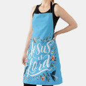 イエズスザーブルードバードフローラデザイン エプロン (インサイチュ)