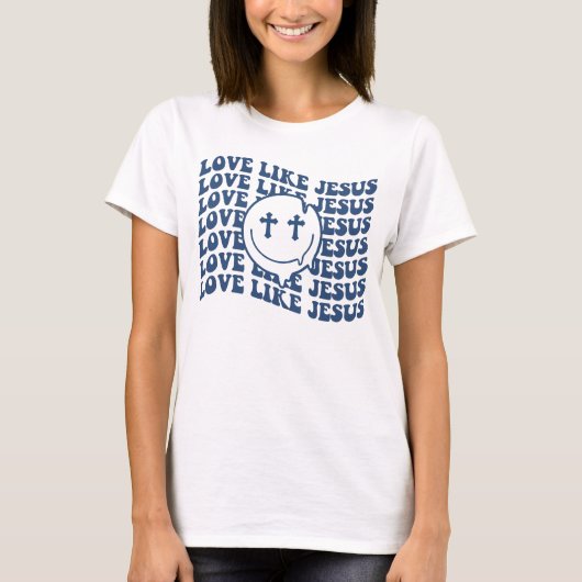 イエズスシャツ、イエズスシャツのような愛、トレンディー Tシャツ (正面)