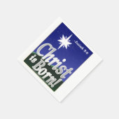 イエズスシーズンのクリスマス スタンダードカクテルナプキン (角)