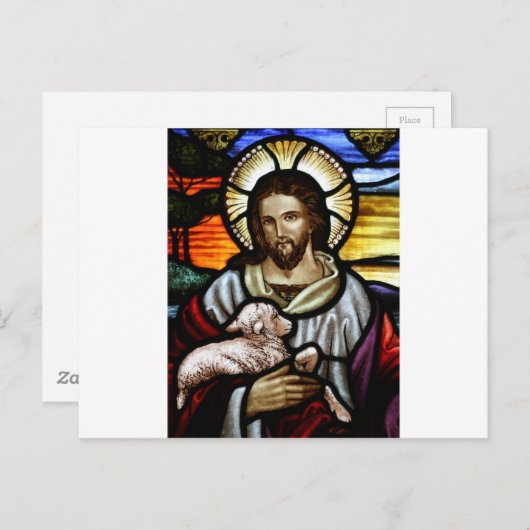 イエズスズザグッドシェパードポートレート ポストカード (正面/裏面)