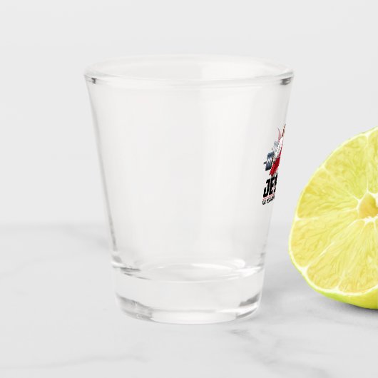 イエズスデッドリフトデザインクリスチャン重量挙げウォーア ショットグラス (左)