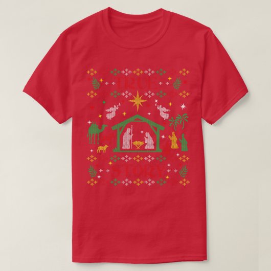 イエズストゥルーストーリークリスチャン出生醜いCh Tシャツ (デザイン正面)